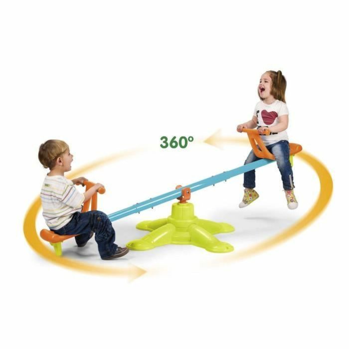 Feber Columpio Twister FAM8411845003170 Gira 360° para Niños a partir de 3 Años - Verde y Azul 3