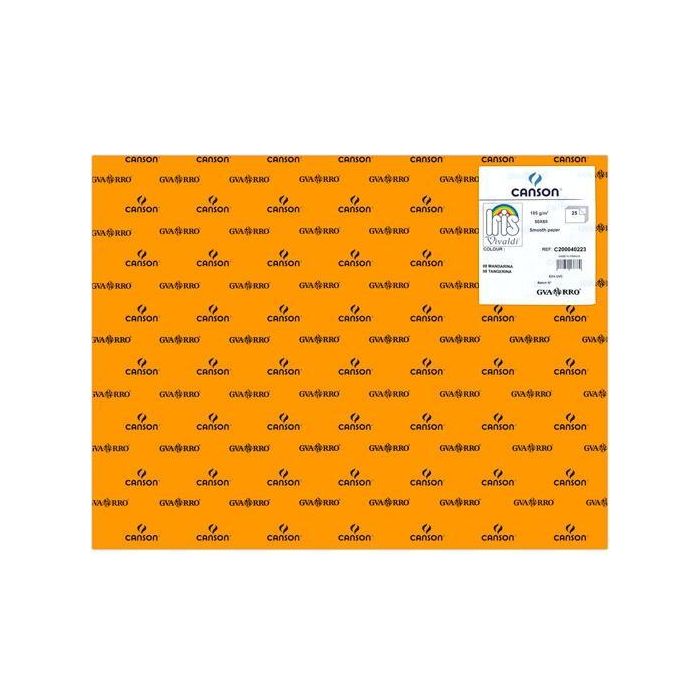 Iris Cartulina 50x65 cm 185 gr Mandarina -25U- Iris Cartulina 50x65 cm 185 gr Mandarina -25U-