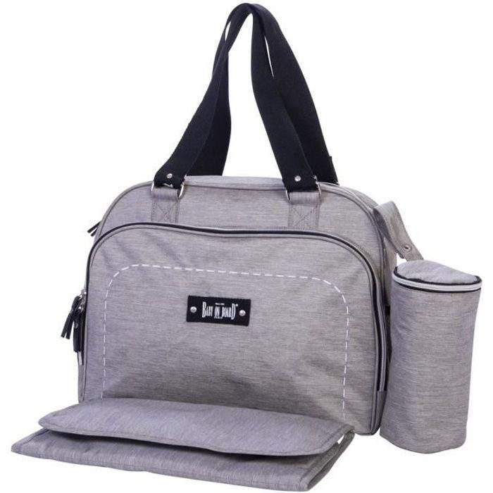 BABY ON BOARD Bolso cambiador SIMPLY Sushi - gris / negro BABY ON BOARD Bolso cambiador SIMPLY Sushi - gris / negro