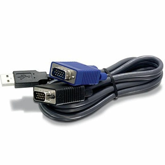 Cable KVM Trendnet TK-CU10 Negro 2,8 m