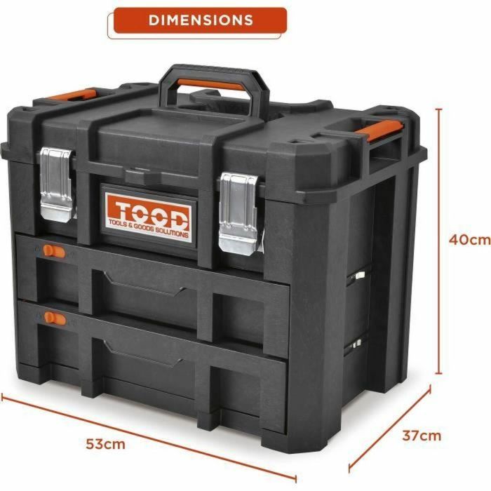 Tood TOO8019053050865 Maletín/Bandeja para Herramientas Impermeable con Cajones 53x37x40 cm 3 Tood TOO8019053050865 Maletín/Bandeja para Herramientas Impermeable con Cajones 53x37x40 cm 3