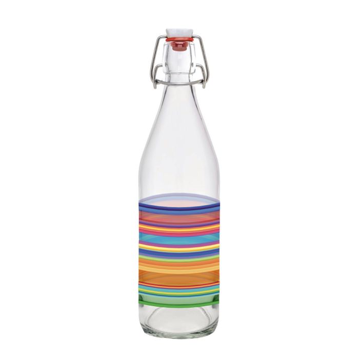 Botella de vidrio decorada Designs 1L - Inde (12 Unidades) 2 Botella de vidrio decorada Designs 1L - Inde (12 Unidades) 2