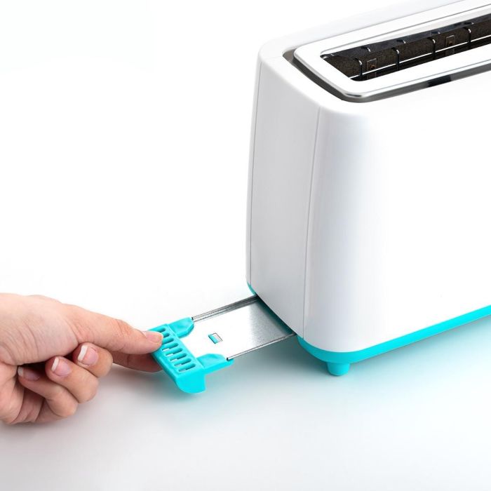 DCook Tostador Ranura Larga Gallery 800W Blanco con 7 Posiciones, Funciones Calentar, Descongelar y Cancelar, Bandeja Recogemigas 3
