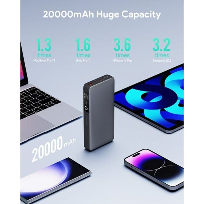 Powerbank Aukey PB-Y43 Negro 20000 mAh 8