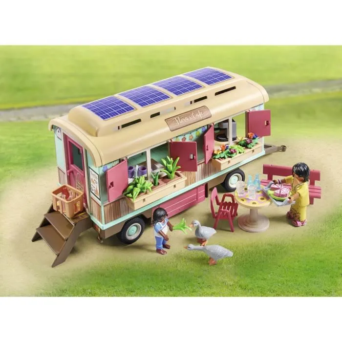 Playmobil 71441 Café Tren con Huerto, Juguete Educativo para +4 años 4