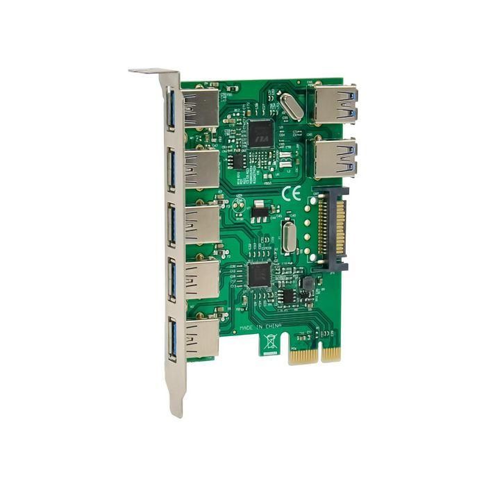 MicroConnect Tarjeta PCIe x1 VL805+VL812 USB3.0 (5+2) Puertos 2