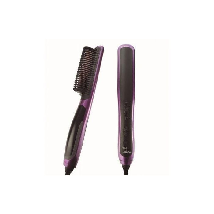 Cepillo para el Pelo con Placas Cerámicas Jocca 6018/ Negro Morado 0 Cepillo para el Pelo con Placas Cerámicas Jocca 6018/ Negro Morado 0