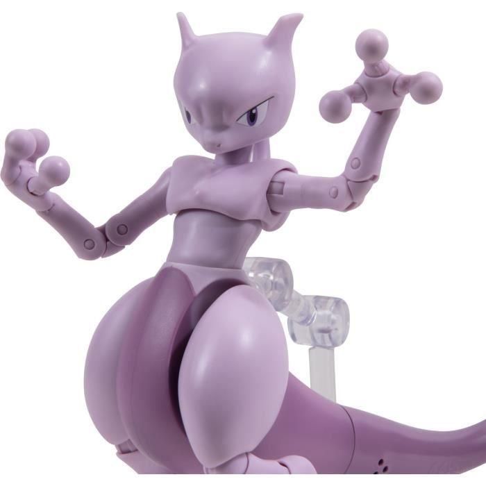 BANDAI BAN3701405825614 Figura de Acción Coleccionable Pokémon Mewtwo 12 cm, ultra articulada y muy detallada. 4