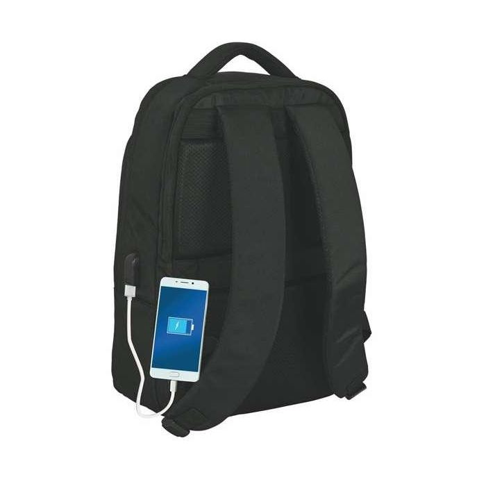 Mochila para Portátil y Tablet con Salida USB The Mandalorian Negro 11