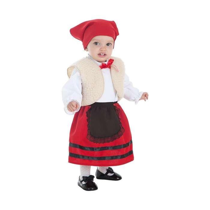 Disfraz bebe pastora con chaleco talla 0-12 meses Disfraz bebe pastora con chaleco talla 0-12 meses
