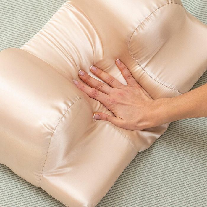 Almohada Cervical Antiarrugas con Funda de Satén Youthlow InnovaGoods 11 Almohada Cervical Antiarrugas con Funda de Satén Youthlow InnovaGoods 11
