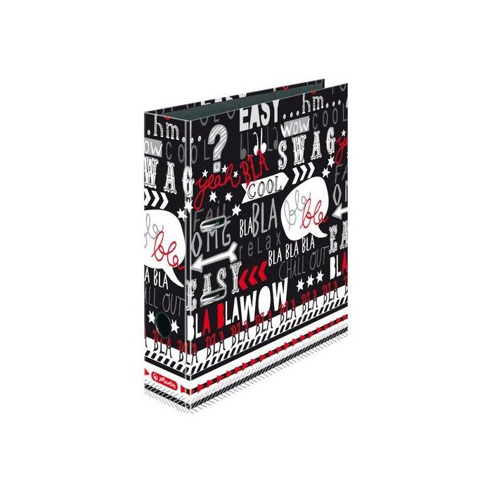 Archivador Palanca Decorado Herlitz Black&Wow A4 80Mm Slogan