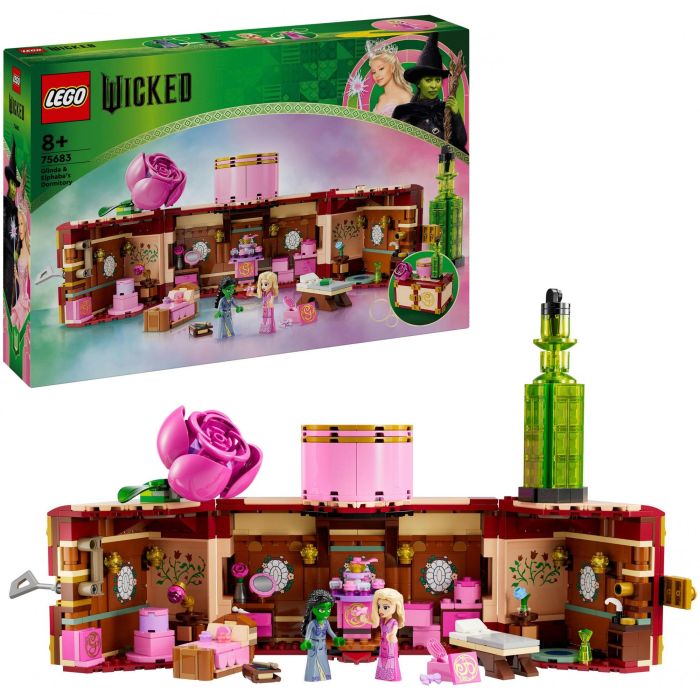 LEGO 75683 Wicked Dormitorio de Glinda y Elphaba - Modelo de coleccionista con minimuñecas 2 LEGO 75683 Wicked Dormitorio de Glinda y Elphaba - Modelo de coleccionista con minimuñecas 2