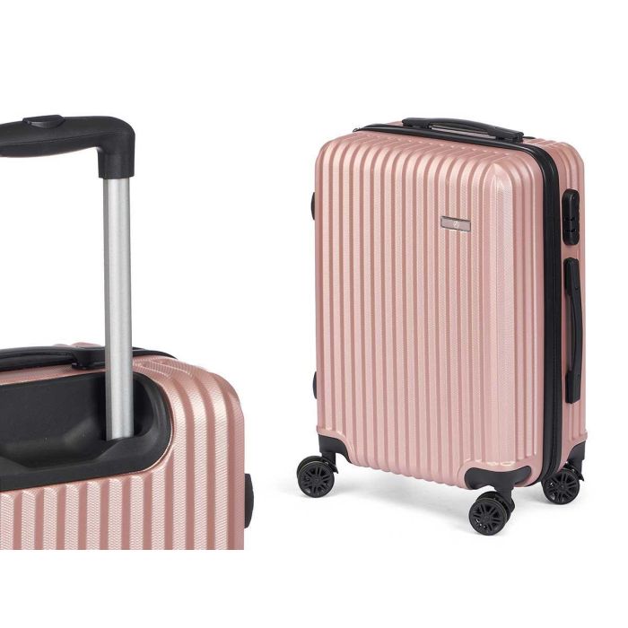 Set 3 Maletas ABS Rosa Arte Regal - 49x76x30 cm, 67x45x26 cm, 57x38x23 cm 2 Set 3 Maletas ABS Rosa Arte Regal - 49x76x30 cm, 67x45x26 cm, 57x38x23 cm 2