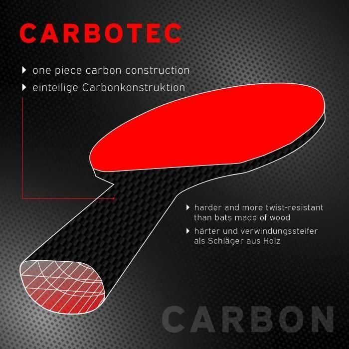 Raqueta de tenis de mesa - SCHILDKRÖT - CARBOTEC 900 2 Raqueta de tenis de mesa - SCHILDKRÖT - CARBOTEC 900 2