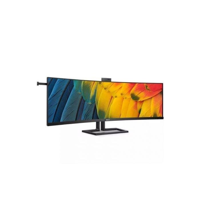 Philips 45B1U6900CH Monitor Curvo Ultraparonámico 44.5" Dual QHD 5120x1440, USB-C (100W PD) KVM, Webcam 5MP Windows Hello, Ajustable, HDR400 Negro 1