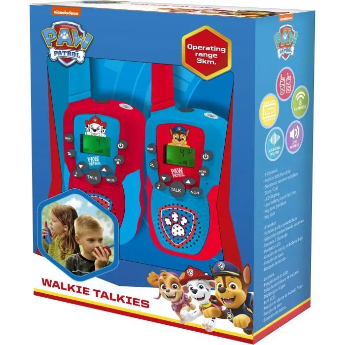 Kids Licensing Walkie-talkie Patrulla Canina licencia para niños PW19915 2 Kids Licensing Walkie-talkie Patrulla Canina licencia para niños PW19915 2