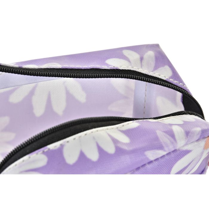 DKD Home Decor Neceser Shabby Impermeable Nylon Colección Daisies con Margaritas Colores Surtidos 6x12x15 cm Pack 12 Unidades 2