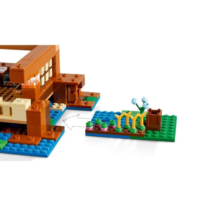 LEGO 21256 Minecraft La Casa de la Rana, Juguete con Minifiguras de Animales, Personajes: Zombi y Explorador 5