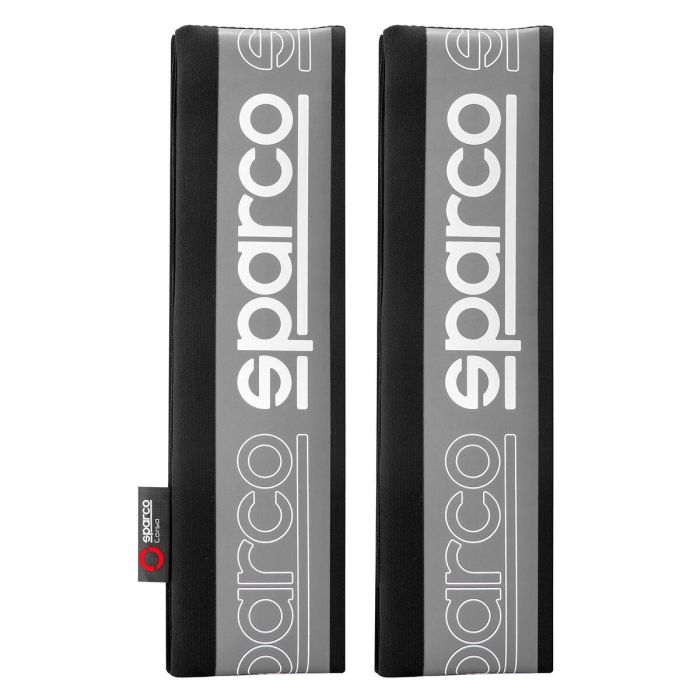 Sparco SPC1208GR Almohadillas de Cinturón de Seguridad, Juego 2 uds, Gris/Negro, Acolchadas con Velcro para Confort y Evitar Rozaduras 4 Sparco SPC1208GR Almohadillas de Cinturón de Seguridad, Juego 2 uds, Gris/Negro, Acolchadas con Velcro para Confort y Evitar Rozaduras 4