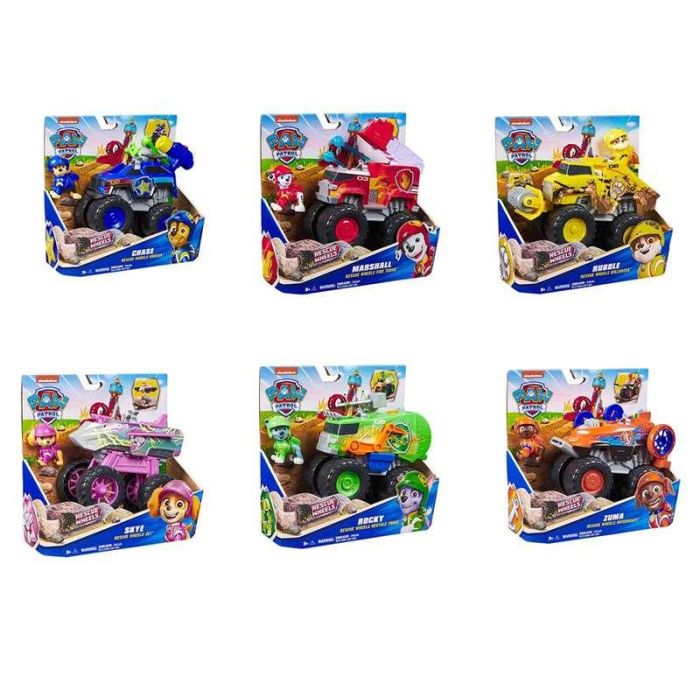 Vehículo paw patrol rescue wheels 22,86x22,86x9,53 cm - modelos surtidos 36