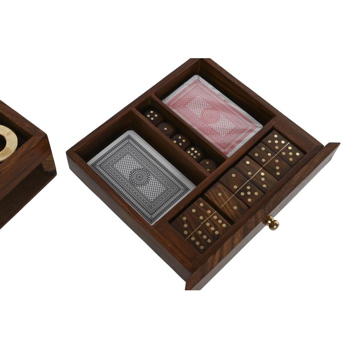 Juego Colonial DKD Home Decor Marron 20.5 x 6.7 x 20.4 cm Set de 4 3 Juego Colonial DKD Home Decor Marron 20.5 x 6.7 x 20.4 cm Set de 4 3