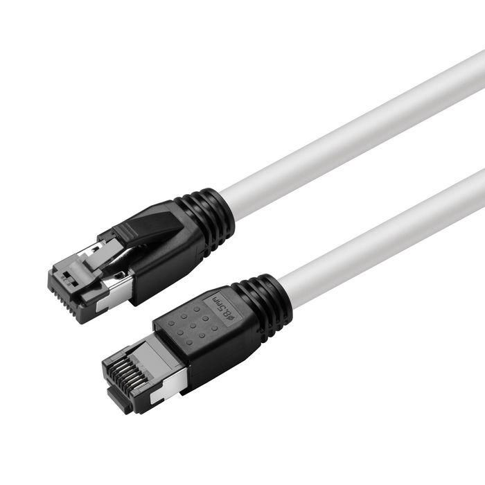 MicroConnect CAT8.1 S/FTP 0,50m White LSZH Shielded Network Cable, AWG 24 MicroConnect CAT8.1 S/FTP 0,50m White LSZH Shielded Network Cable, AWG 24