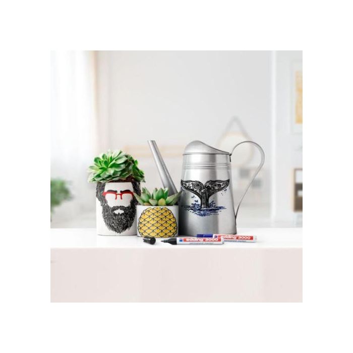 Marcador Permanente Edding 3000 Conico Colores Basicos Estuche De 5 (Negro, Rojo, Azul, Verde, Amarillo) 4 Marcador Permanente Edding 3000 Conico Colores Basicos Estuche De 5 (Negro, Rojo, Azul, Verde, Amarillo) 4