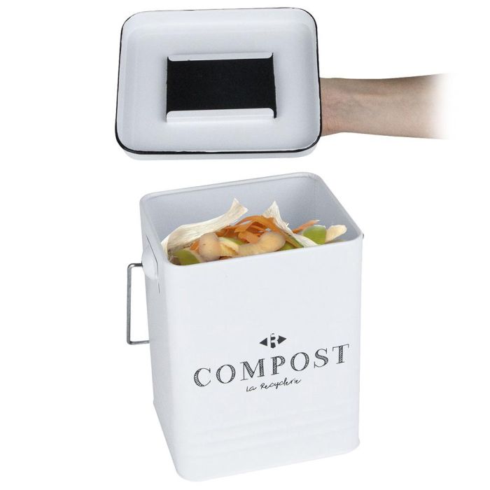 Je cherche une Idee Cubo Compostaje Metal 5 L con Filtro Antiolor 3