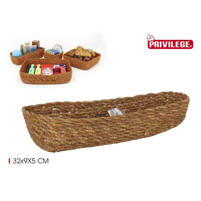 Privilege Cesta de Ordenación Seagrass, 32 x 9 x 5 cm (24 Unidades)