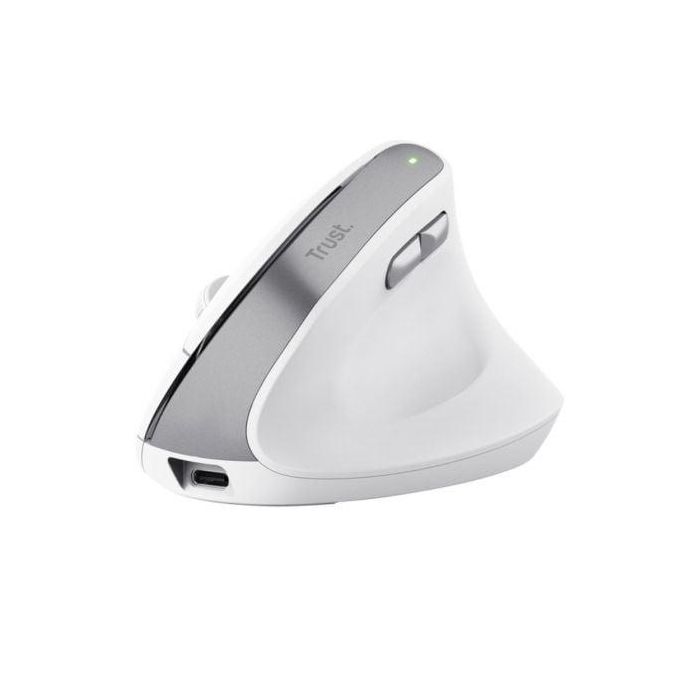 Ratón Ergonómico Inalámbrico Trust Bayo II/ Batería recargable/ Hasta 2400 DPI/ Blanco Ratón Ergonómico Inalámbrico Trust Bayo II/ Batería recargable/ Hasta 2400 DPI/ Blanco