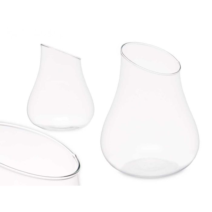 Jarrón Forma Pera 24 cm - Vidrio Transparente - Giftdecor (4 Unidades) Jarrón Forma Pera 24 cm - Vidrio Transparente - Giftdecor (4 Unidades)