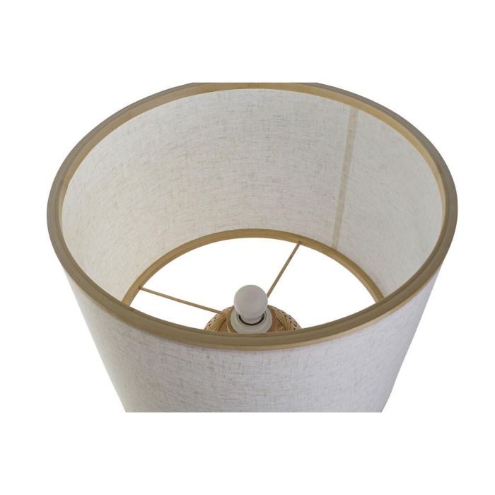 DKD Home Decor Lámpara de Sobremesa Urban, Marrón Natural, 71 cm Alto, 40x40 cm Base, Bambú, Pantalla de Tela, E27 50W 4 DKD Home Decor Lámpara de Sobremesa Urban, Marrón Natural, 71 cm Alto, 40x40 cm Base, Bambú, Pantalla de Tela, E27 50W 4
