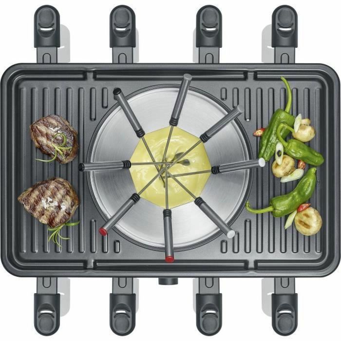 Severin RG2347 Raclette y Fondue Combo para 8 personas con Caquelon, 8 Tenedores y 8 Espátulas - Negro 3 Severin RG2347 Raclette y Fondue Combo para 8 personas con Caquelon, 8 Tenedores y 8 Espátulas - Negro 3