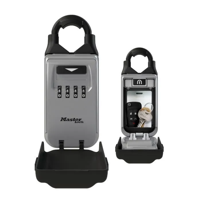 Master Lock 5420EURD Caja de llaves con grillete retráctil para compartir llaves de combinación digital 0 Master Lock 5420EURD Caja de llaves con grillete retráctil para compartir llaves de combinación digital 0