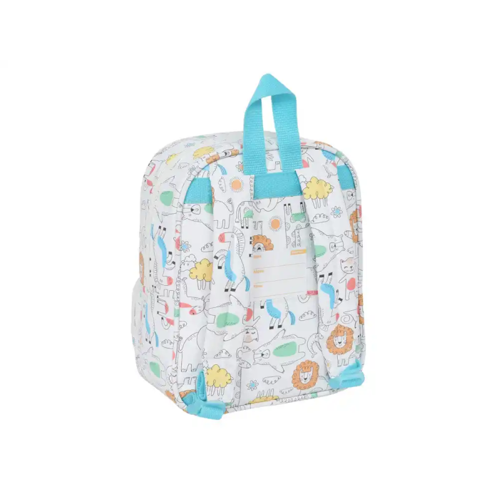 Mochila Escolar Safta Zoo Beige 22 x 27 x 10 cm 1