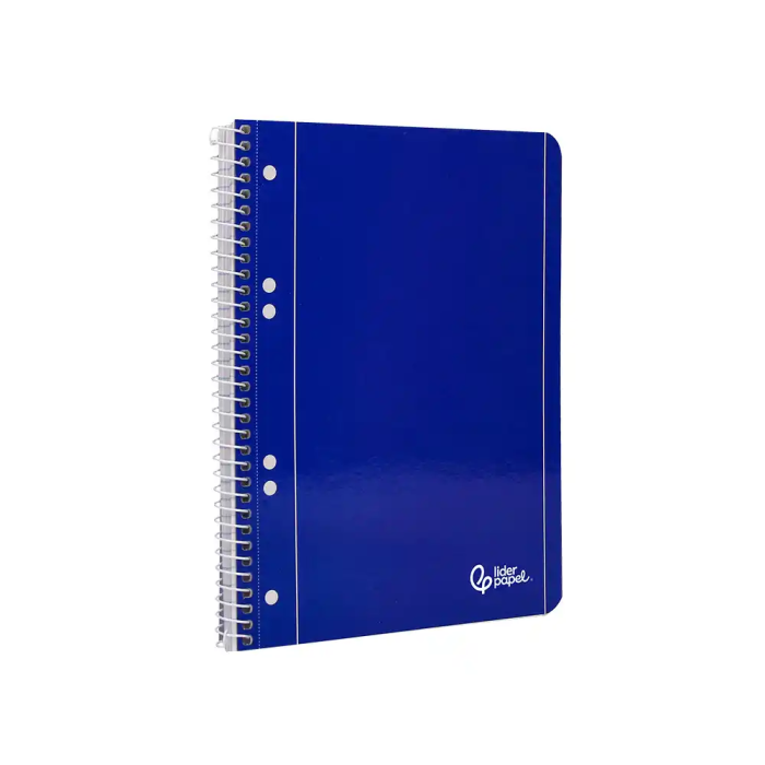 Liderpapel Cuaderno Espiral A5 Micro Serie Azul Tapa Blanda 80h 75gr Horizontal 6 Taladros Azul 3