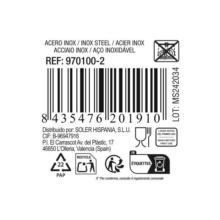 Fuente Oval Quttin 25 cm Acero Inoxidable (36 Unidades) 3 Fuente Oval Quttin 25 cm Acero Inoxidable (36 Unidades) 3