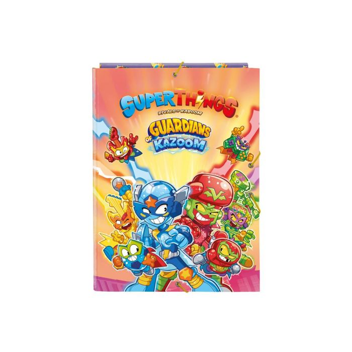 Carpeta Carton Folio Gomas Solapas Superthings Guardians Of Kazoom 260x25x335 mm