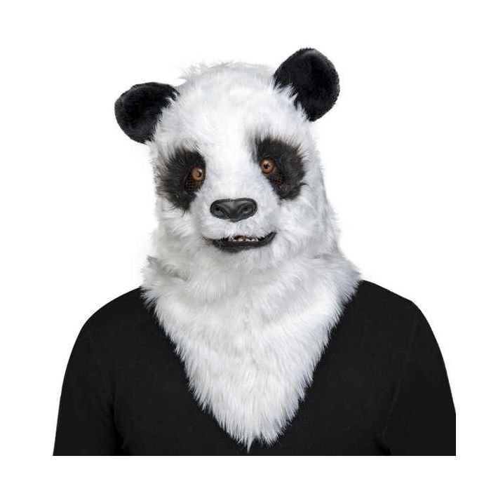 My Other Me Máscara de oso panda para adulto con mandíbula móvil, talla única, Multicolor