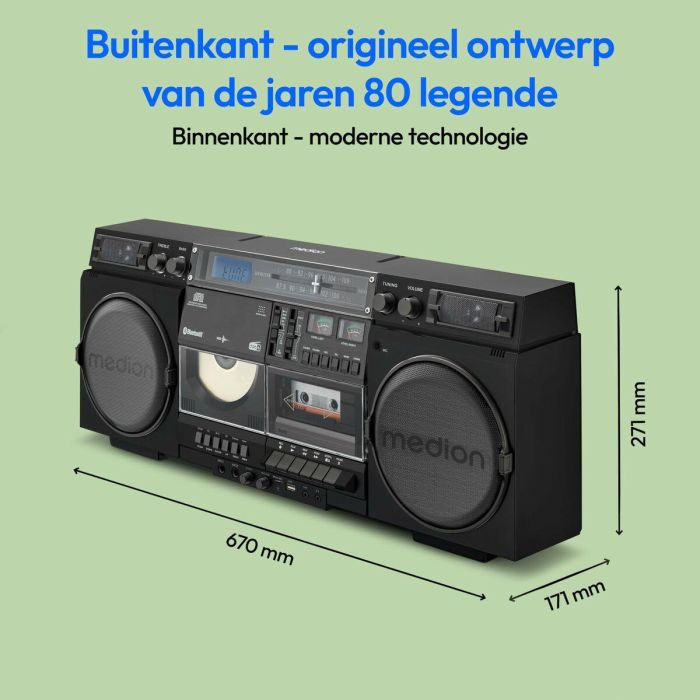 Radio Cassette Medion Vintage 2 Radio Cassette Medion Vintage 2