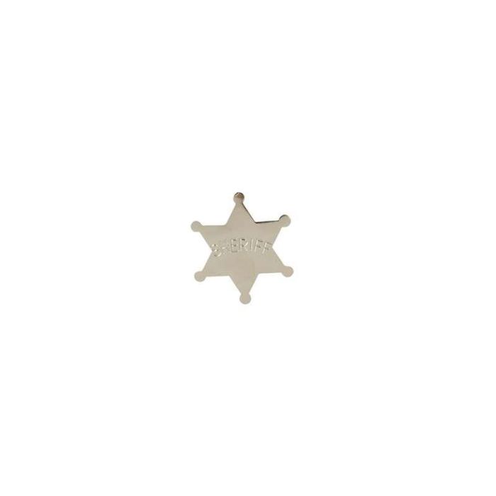 My Other Me Estrella de Sheriff Metal - Insignia Multicolor para Niños a partir de 36 Meses, Accesorio de Disfraz y Juego de Roles