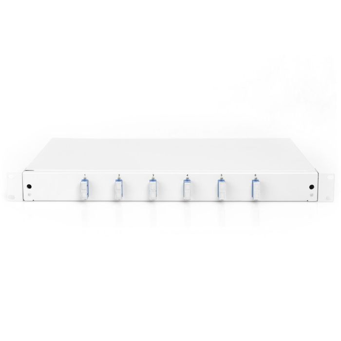 Digitus LWL Spleißbox 1HE, caja de empalme de fibra óptica 6x SC DX OS2, gris 2