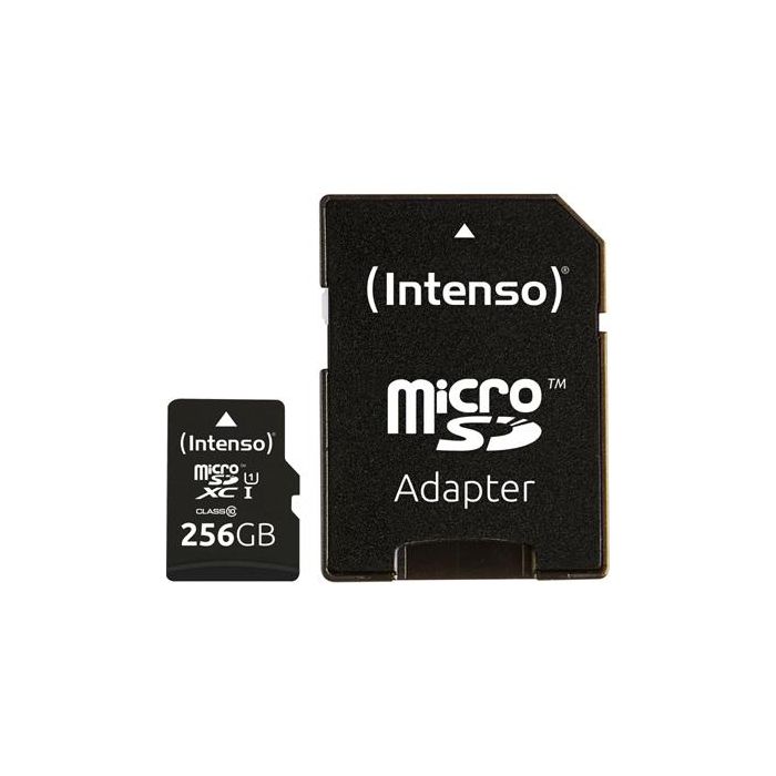 Intenso 3423492 Tarjeta Micro SDXC UHS-I Premium 256GB Clase 10 hasta 45MB/s con Adaptador 0 Intenso 3423492 Tarjeta Micro SDXC UHS-I Premium 256GB Clase 10 hasta 45MB/s con Adaptador 0