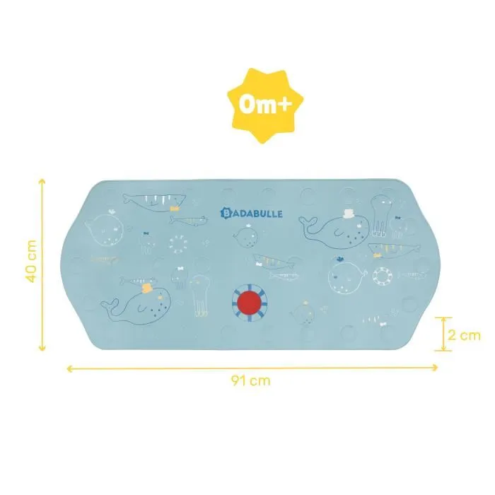 Badabulle Alfombra Baño Antideslizante XXL Indicador Temperatura 91 cm Largo 4