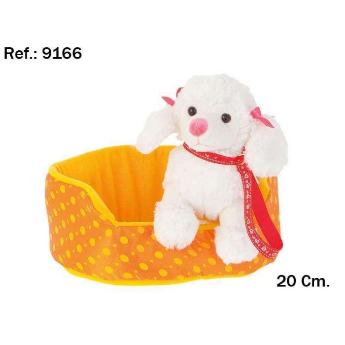 Peluche perrita marilin con canasta 20cm 1 Peluche perrita marilin con canasta 20cm 1