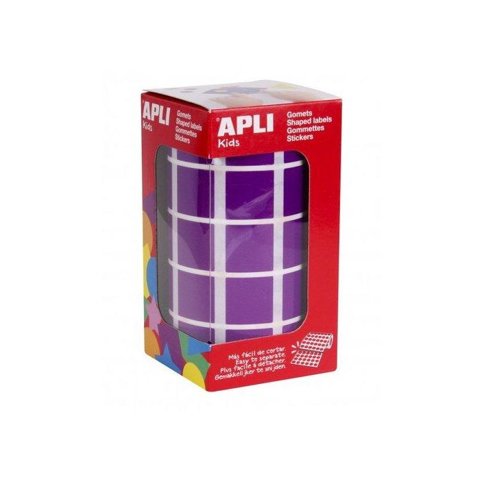 Gomets Apli Rollo 59H Cuadrado 20 Mm Lila 1.770 Uds. (11500)