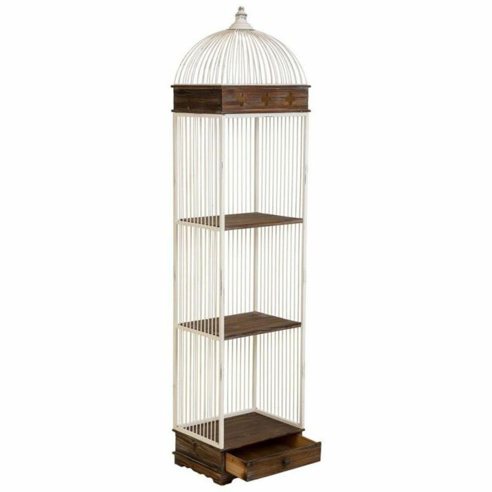 Estantería Alexandra House Living Blanco Metal Madera MDF 31 x 172 x 41 cm 6