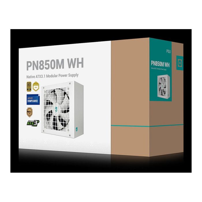 DeepCool PN850-M White Fuente de Alimentación ATX 3.1 850W 80 PLUS Gold Totalmente Modular