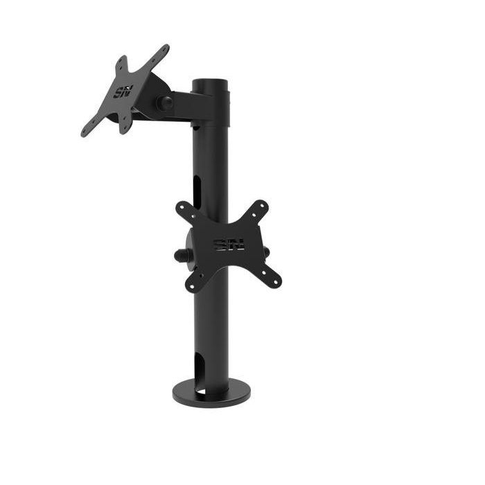 Capture Main pole 400Hmm with standard and short VESA brackets (for main and second display). Capture Main pole 400Hmm with standard and short VESA brackets (for main and second display).